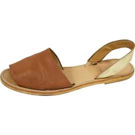 Autre Marque-Kids Sandals-Golden,Caramel