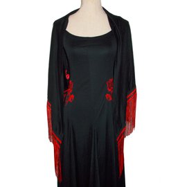 Autre Marque-Dress-Black,Red
