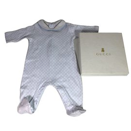 Gucci-Baby sleepsuit-White,Blue