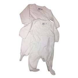 Baby Dior-Conjunto de 2 Sleepsuit-Branco