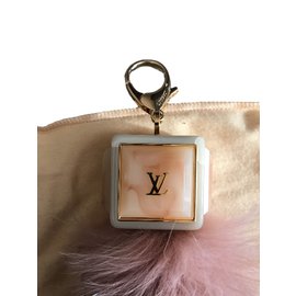 Louis Vuitton-Encantos de saco-Prata,Rosa