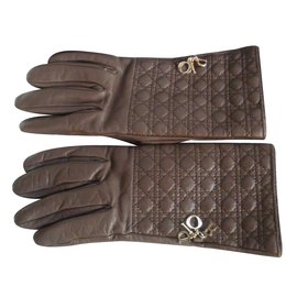 Christian Dior-Handschuhe-Karamell