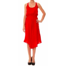 Calvin Klein-Vestir-Vermelho