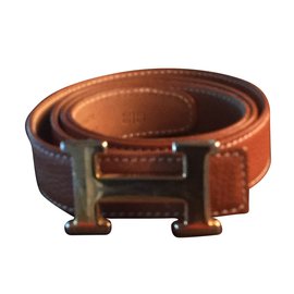 Hermès cinturón Coñac