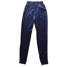 Lanvin Seidenhose Blau