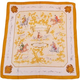 Hermès Sciarpa seta D'oro