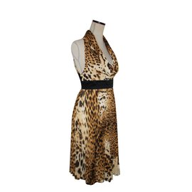 Gianfranco Ferré-Vestido-Estampado de leopardo