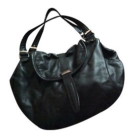 Lancel Frasques XL Black Leather Handbag Black