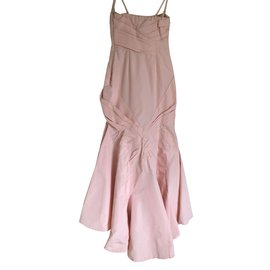 Robe bustier rose Christian Dior longue Rose