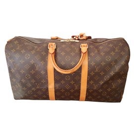 Louis Vuitton-Bolsa de viaje-Castaño