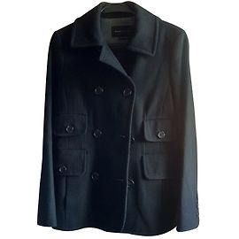 Bcbg Max Azria Cappotto petto nero foderato Nero