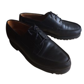 JM Weston-Lace ups-Black