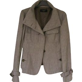 Veste en lin Weekend Max Mara Beige Taille 40 Beige