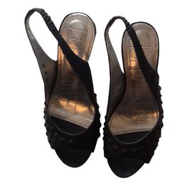 Free Lance-Wedge mules-Black