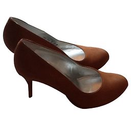 Free Lance Leather Suede Heels Light Brown Light brown