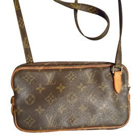 Louis Vuitton-Louis Vuitton Marly Cross Body Bag-Brown