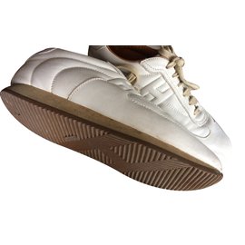 Hermès-scarpe da ginnastica-Bianco