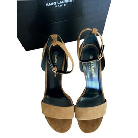 Saint Laurent-Sandals-Beige