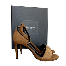 Saint Laurent-Sandals-Beige