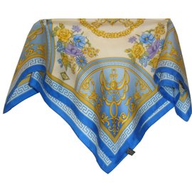 Versace Seidentuch Blau