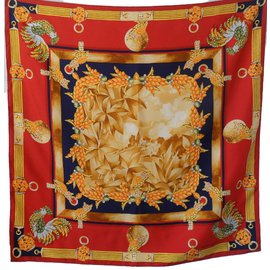 Cartier Sciarpa seta Rosso