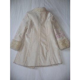 Kenzo-Girl Coats outerwear-Cream