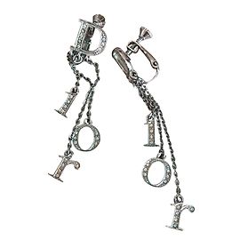 Christian Dior Boucles d'oreilles Argenté