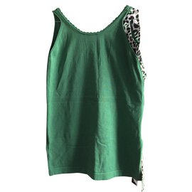 Just Cavalli-Camiseta sin mangas-Verde