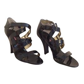 Walter Steiger Black Patent Leather Heels 37IT Black