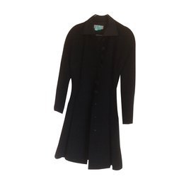 Christian Dior Black Wool Coat Black