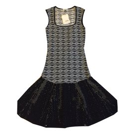Rodier Robe Noir Blanc