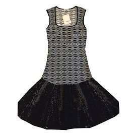 Rodier Kleid Schwarz Weiß