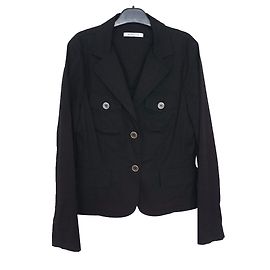 Jaqueta Marella de algodão preta Preto