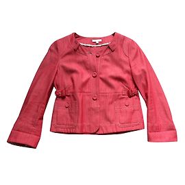 Jaqueta curta de algodão vermelha Paule Ka Vermelho