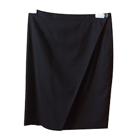 Kenzo Black Wool Skirt Size 38 Black