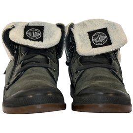 Autre Marque-PALLADIUM Baskets Nubuck-Gris