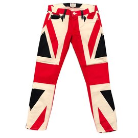 Hudson Jeans White Red Blue