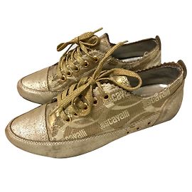 Roberto Cavalli tênis Dourado