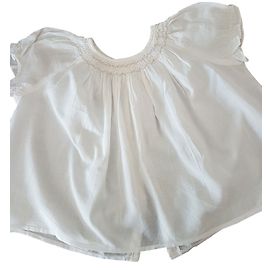 Bonpoint White Cotton Blouse 2 Years White