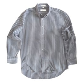 Camisa a rayas de Balmain Blanco Gris