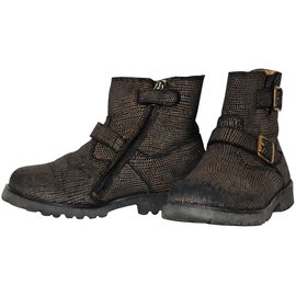 Pom d'Api-Boots-Black,Bronze