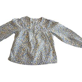Camicetta floreale Massimo Dutti in cotone 3-4 anni Bianco Blu Giallo