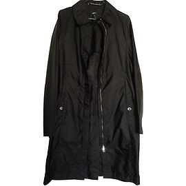 Trench noir Jil Sander en polyamide taille 36 Noir