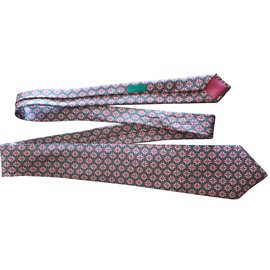 Hermès-Cravates-Multicolore