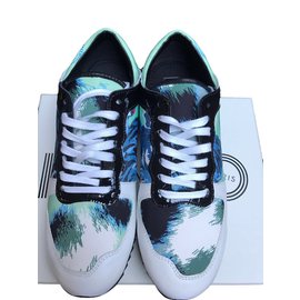 Kenzo-scarpe da ginnastica-Bianco,Blu,Verde