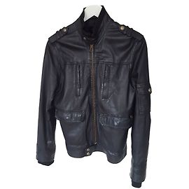 Autre Marque Blouson en cuir MEXX noir Noir