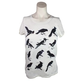 Eric Bompard Camiseta estampada pájaro Blanco roto