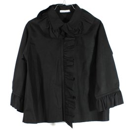 JW Anderson-Leather Blouse-Black