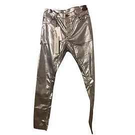 Rick Owens denim argentato Argento