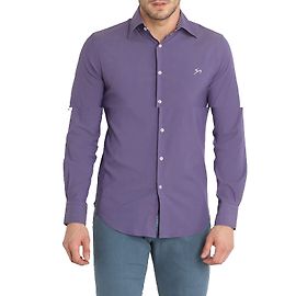 Autre Marque 9.2 DURCH CARLO CHIONNA SLIM FIT STRETCH SHIRT Lila